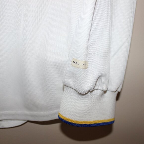 Nike LEEDS UNITED 2000-02 home football shirt long sleeve jersey XL Strongbow - Picture 14 of 16